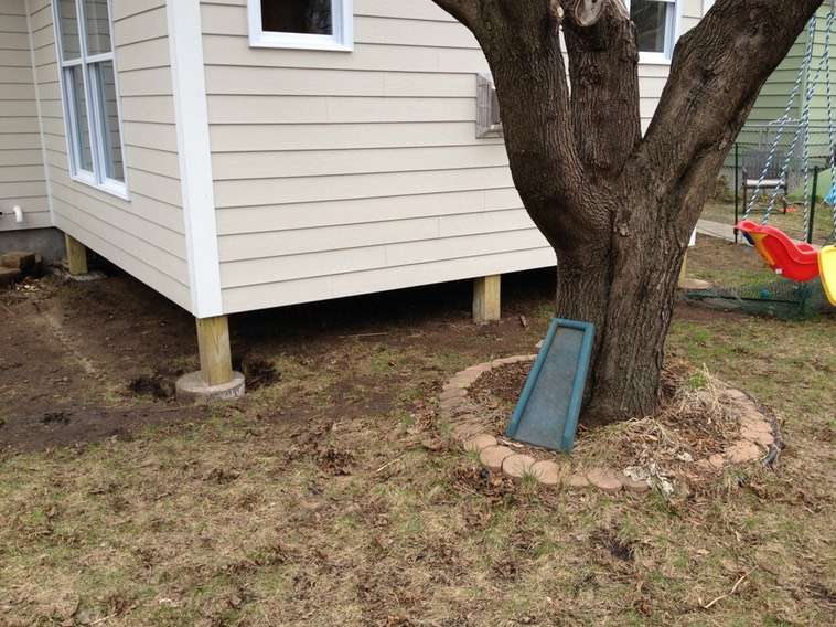 Before of tree and yard