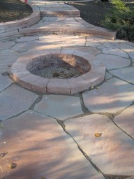 Natural Stone Fire Pit Detail